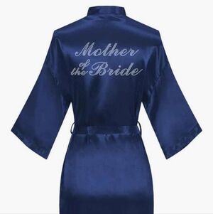 Navy Blue 'Mother of the Bride' And Mother Of The Groom Robe